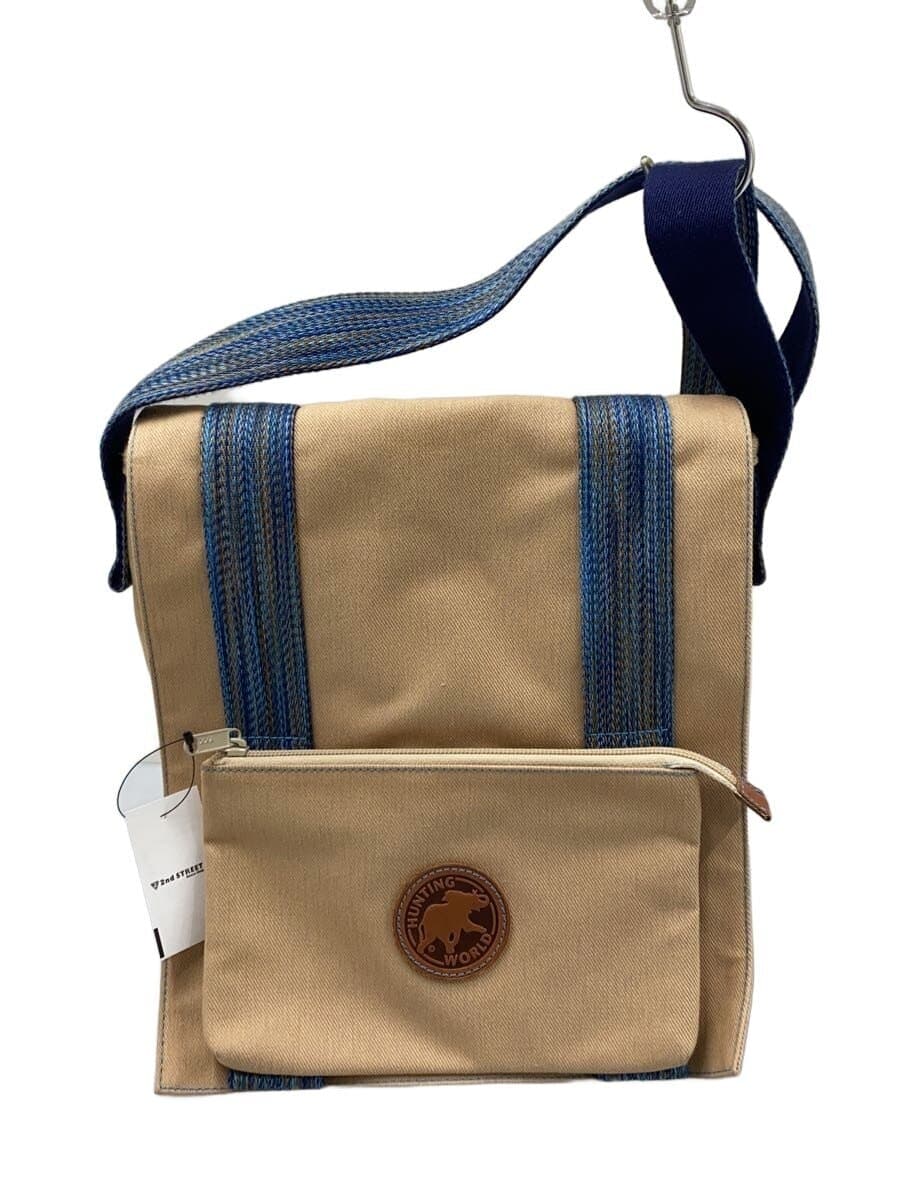 HUNTING WORLD shoulder bag canvas BEG