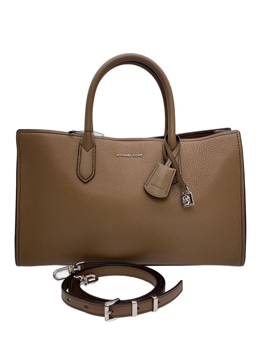 MICHAEL KORS Handbag Leather BRW Solid AV-2405