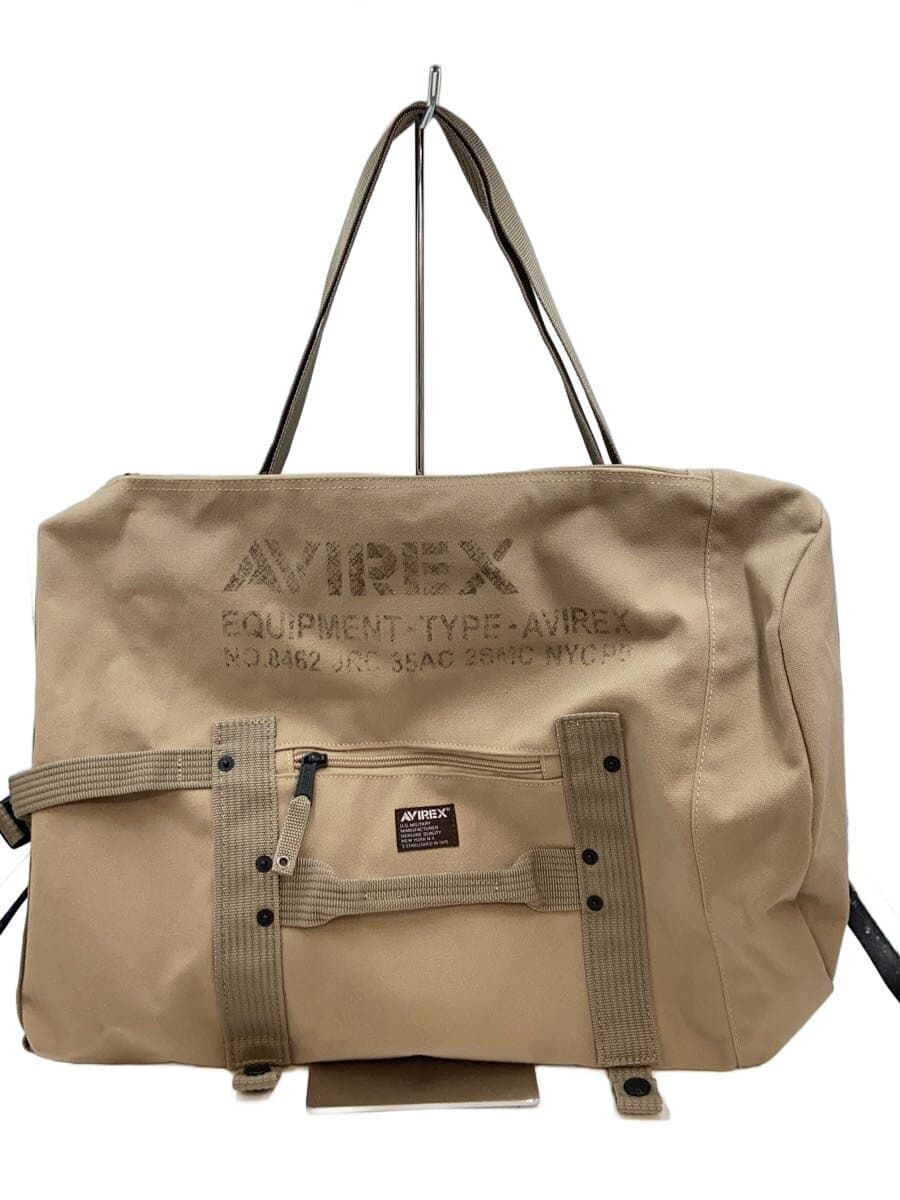 AVIREX Tote Bag Canvas BEG 7050-BB-JG