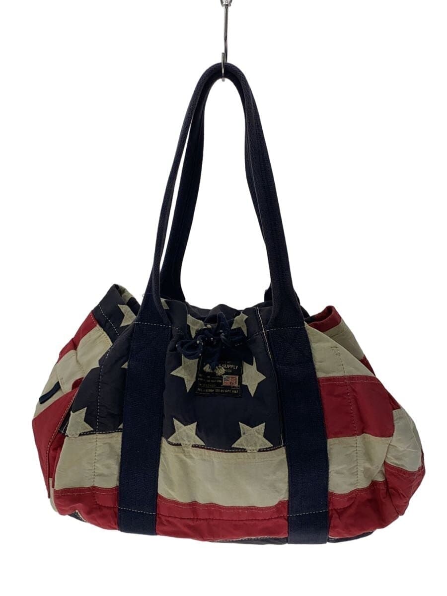 Denim & Supply Ralph Lauren Tote Bag Cotton NVY All Over Pattern Stars and Stripes