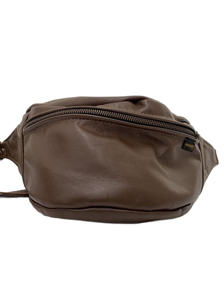VANSON Waist Bag NEW FANNY-PACK Leather BRW Solid