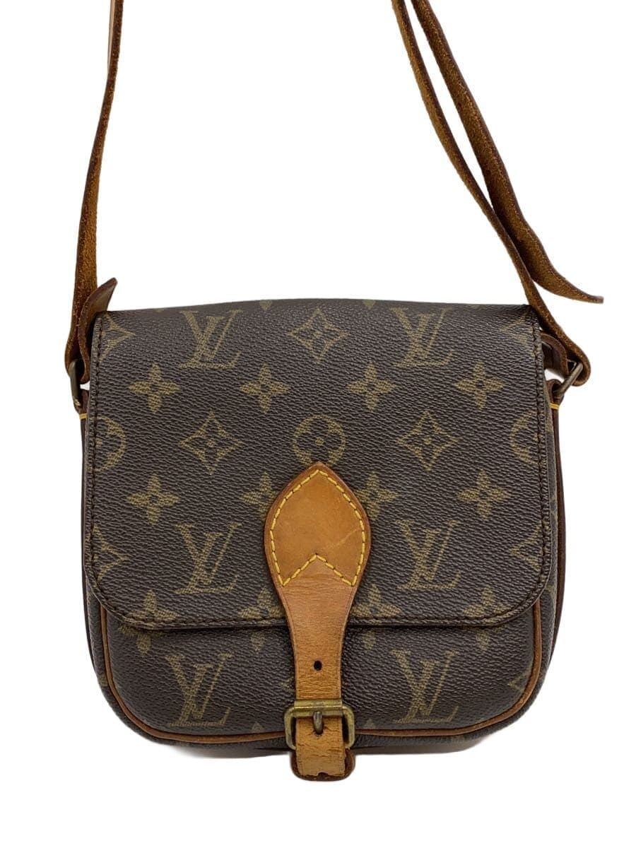 LOUIS VUITTON Cartouchiere PM_Monogram Canvas PVC BRW All Over Pattern
