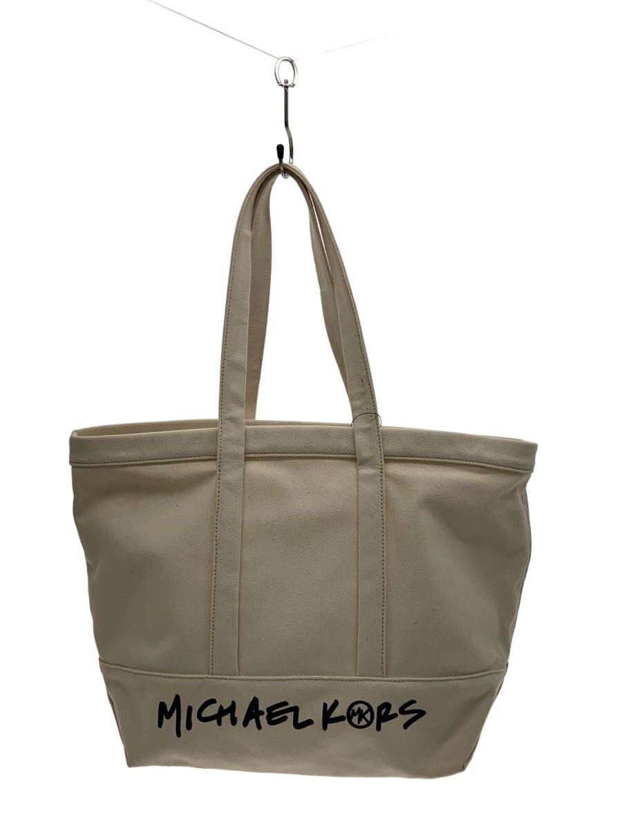 MICHAEL KORS Tote Bag Canvas BEG Solid 30s1g01t7c