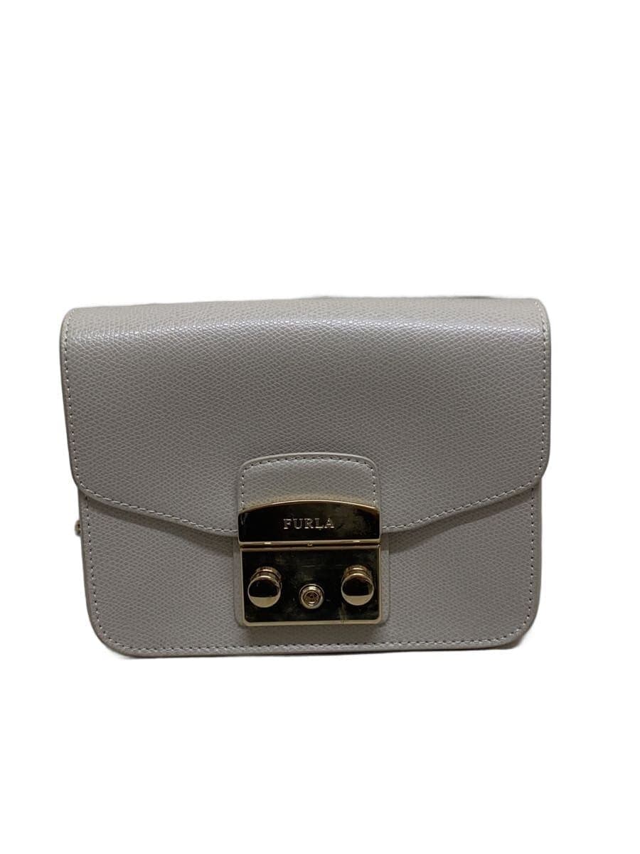 FURLA Shoulder Bag GRY Solid 272115