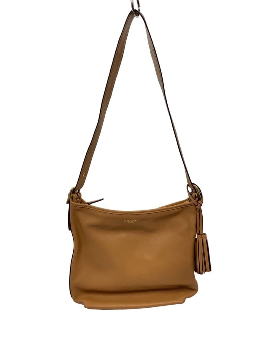 COACH Shoulder Bag_Duffle_Legacy Leather BEG Solid