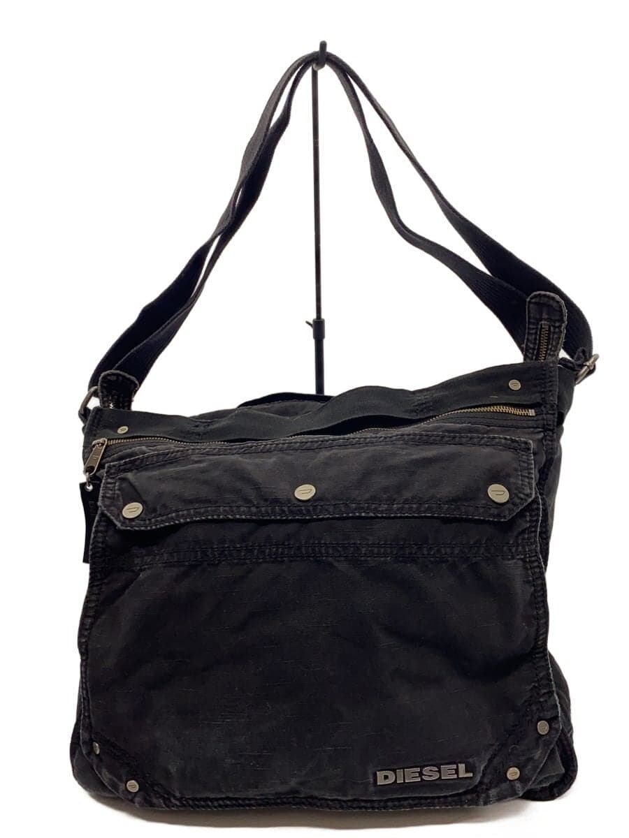 DIESEL Shoulder Bag Cotton BLK Solid