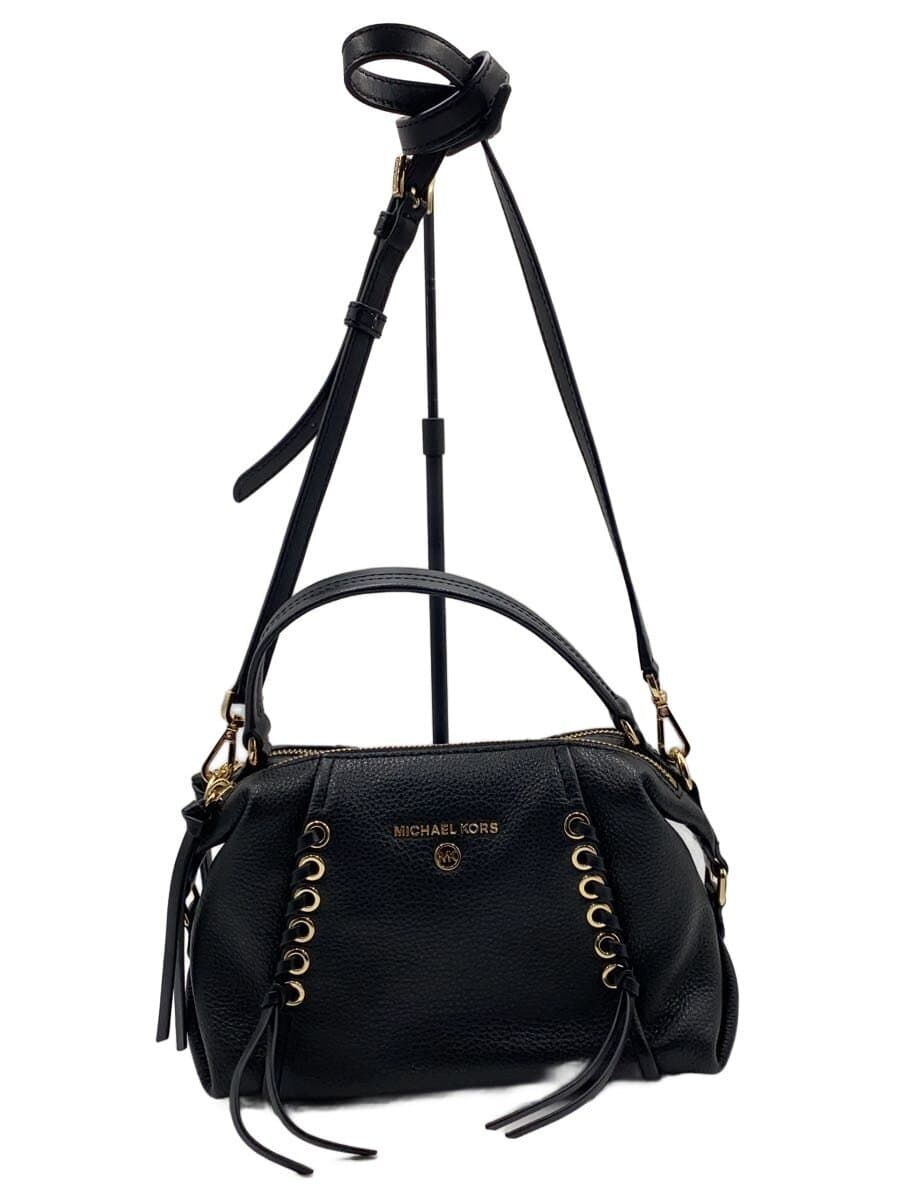 MICHAEL KORS Shoulder Bag Leather BLK Solid 32T2G0SC1L