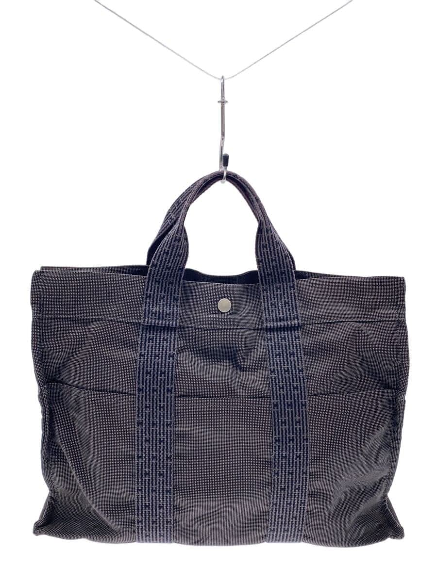 HERMES tote bag canvas GRY