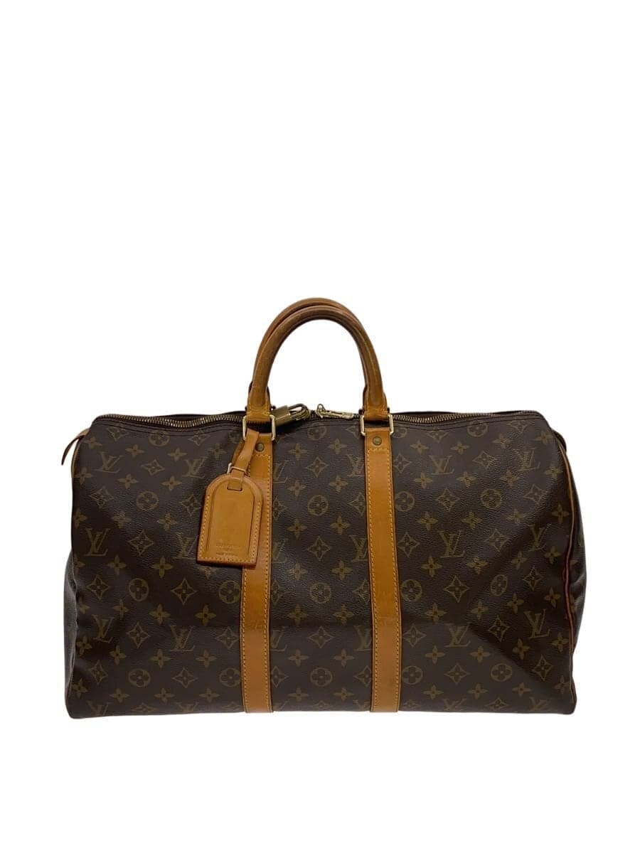 LOUIS VUITTON Keepall 45_Monogram Canvas PVC BRW