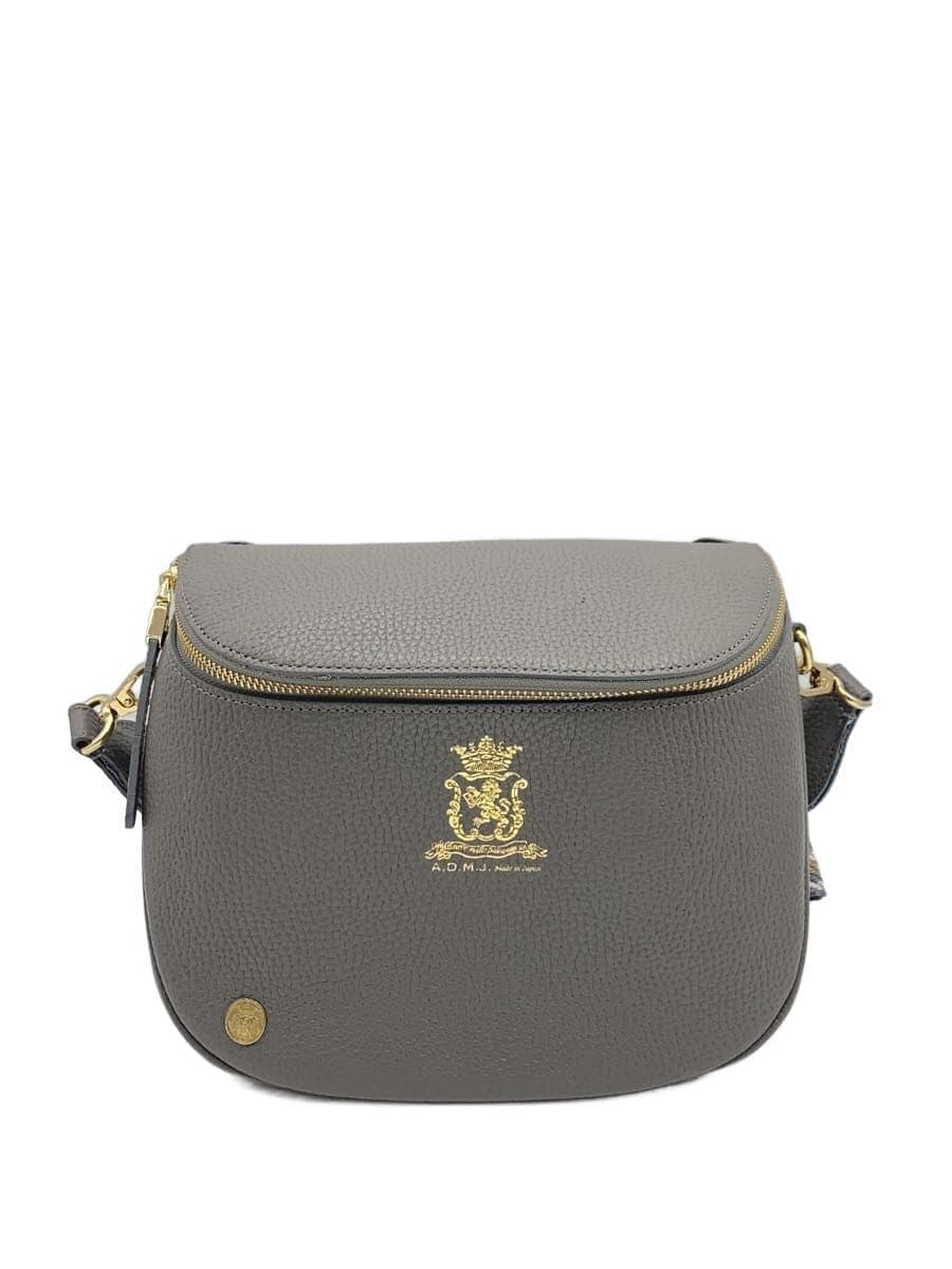 A.D.M.J. Shoulder Bag Leather GRY