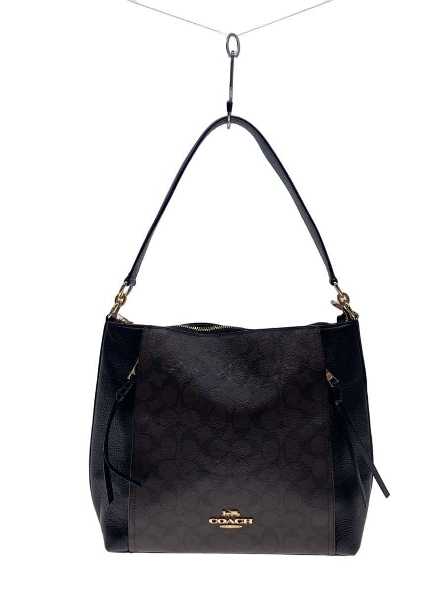 COACH shoulder bag leather BRW all-over pattern F79993