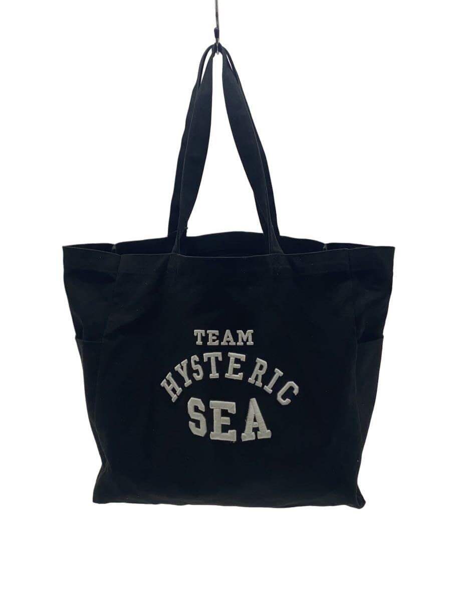 HYSTERIC GLAMOUR x WIND AND SEA Tote Bag Cotton BLK