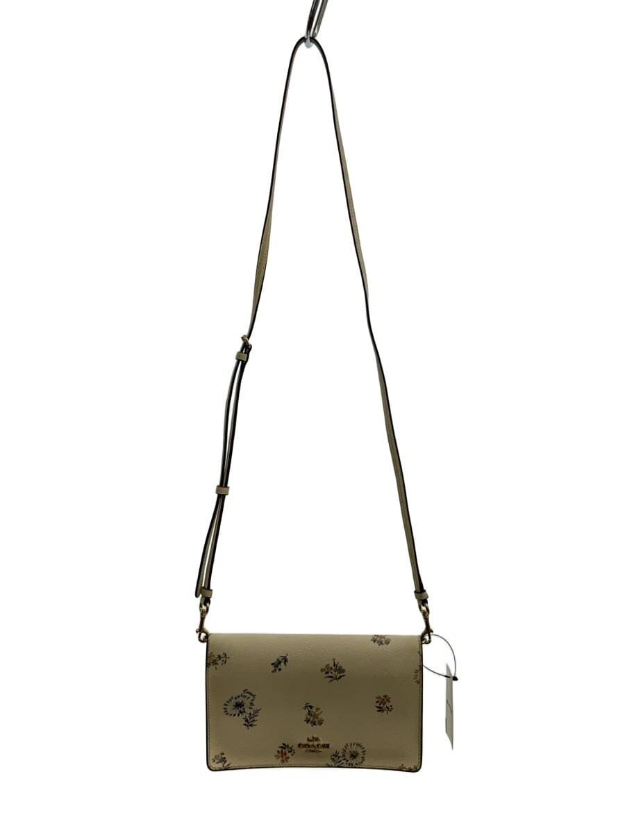 COACH Shoulder Bag Leather WHT Floral 2937IMR2J