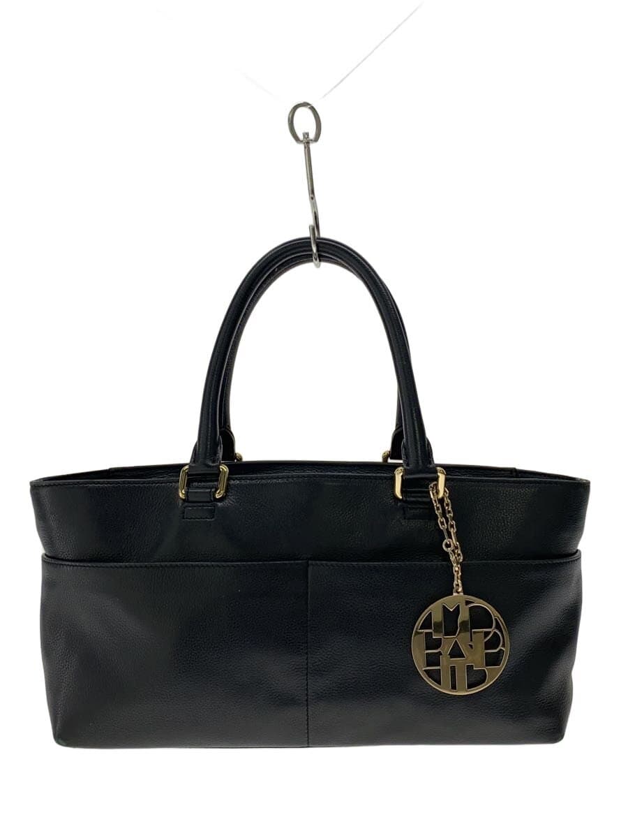 MORABITO Handbag Leather BLK Corner Scuff