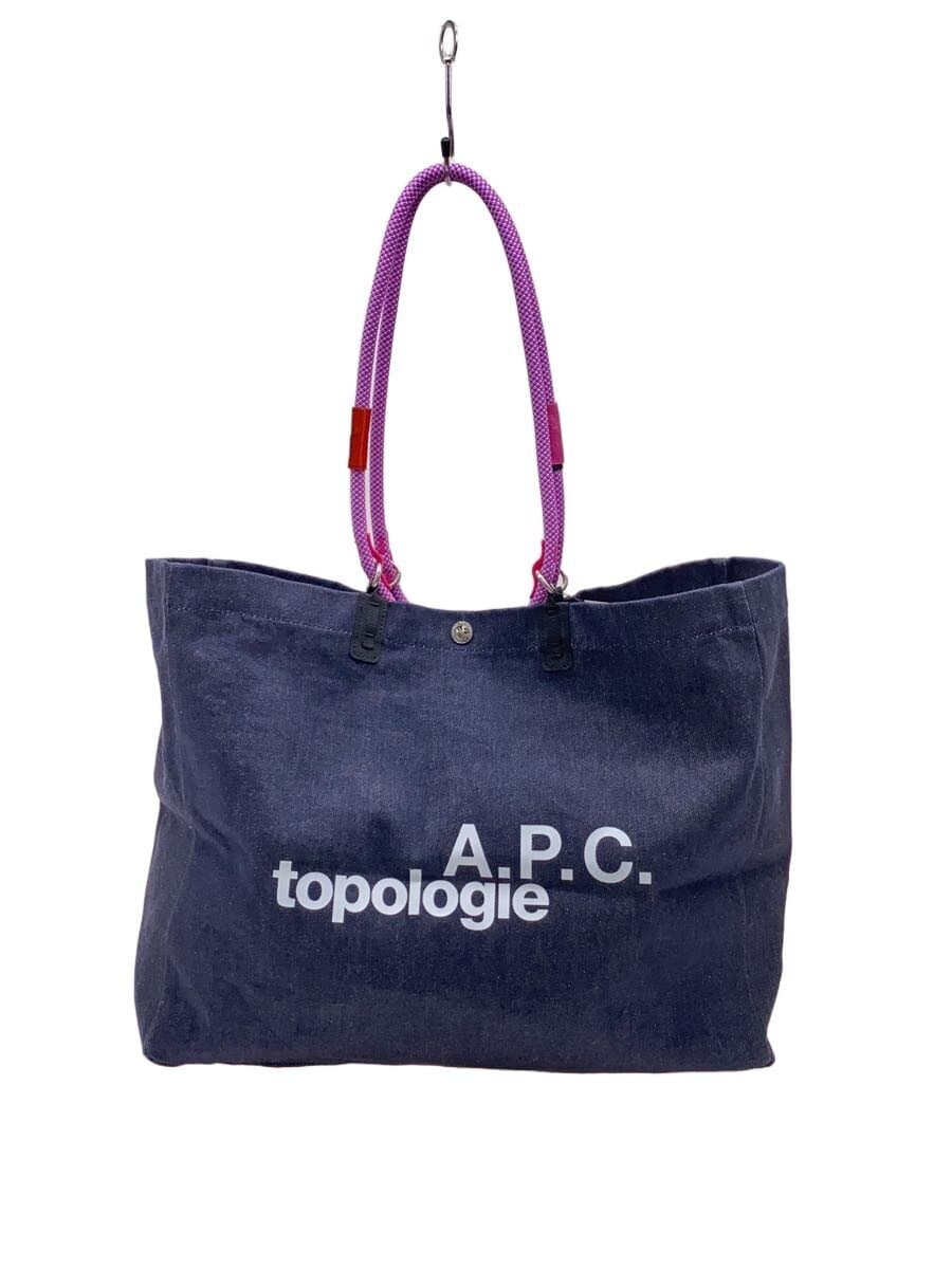 A.P.C. x Topologie EW Shopper Tote Bag Denim NVY