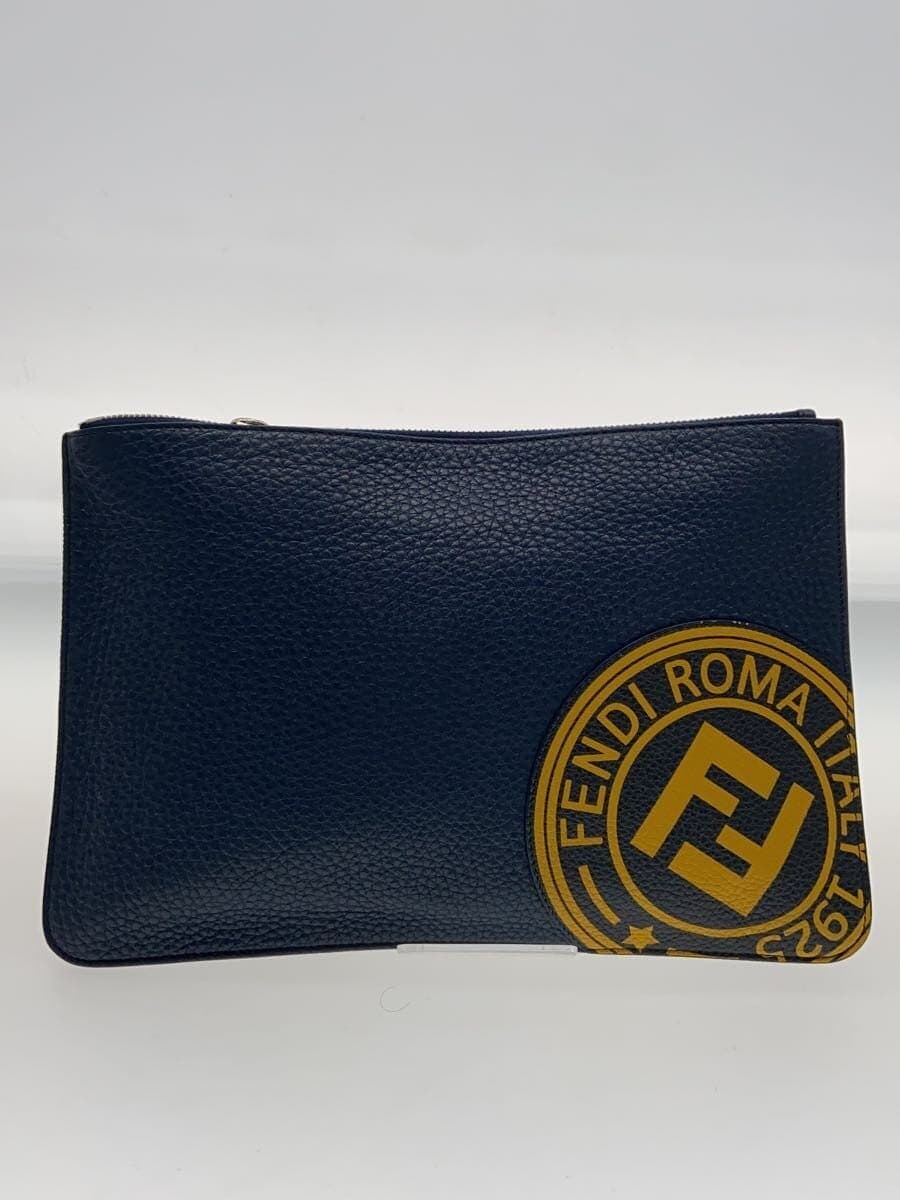 FENDI Second Bag Leather NVY