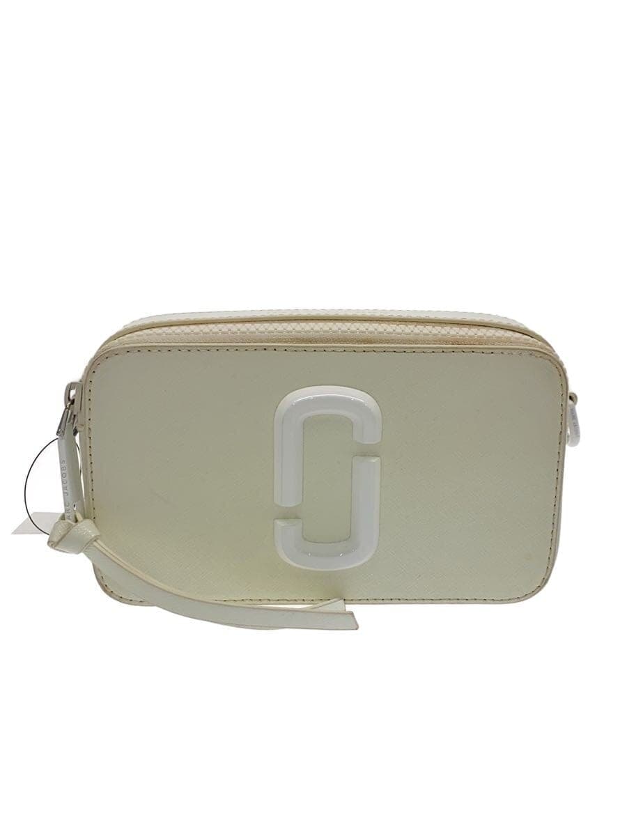 MARC BY MARC JACOBS Shoulder Bag Leather White Solid Color