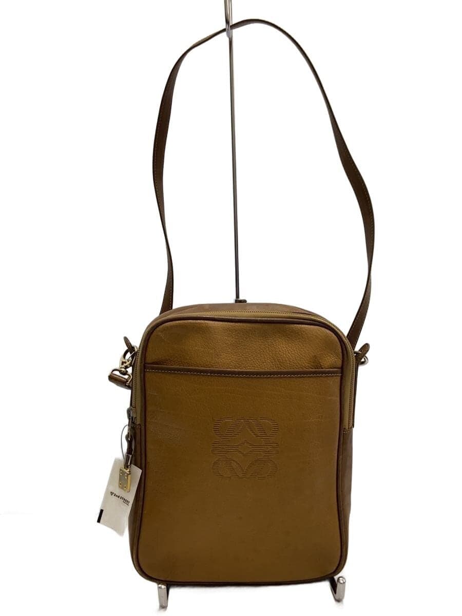 LOEWE Shoulder Bag Anagram Inner Anagram Leather BRW Hardware Defect