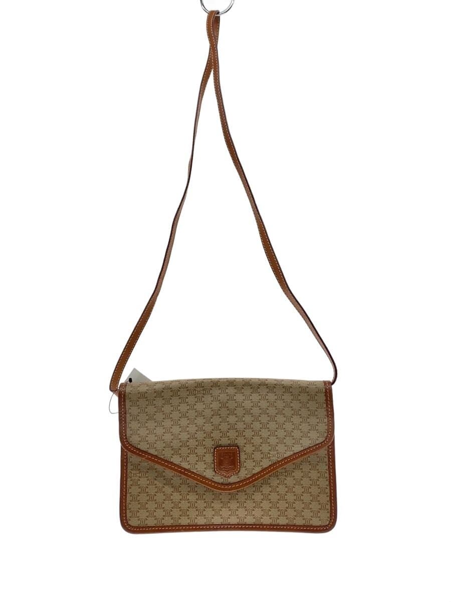 CELINE shoulder bag -- BEG all-over pattern