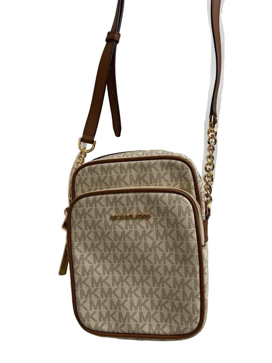 MICHAEL KORS Shoulder Bag PVC WHT All Over Pattern