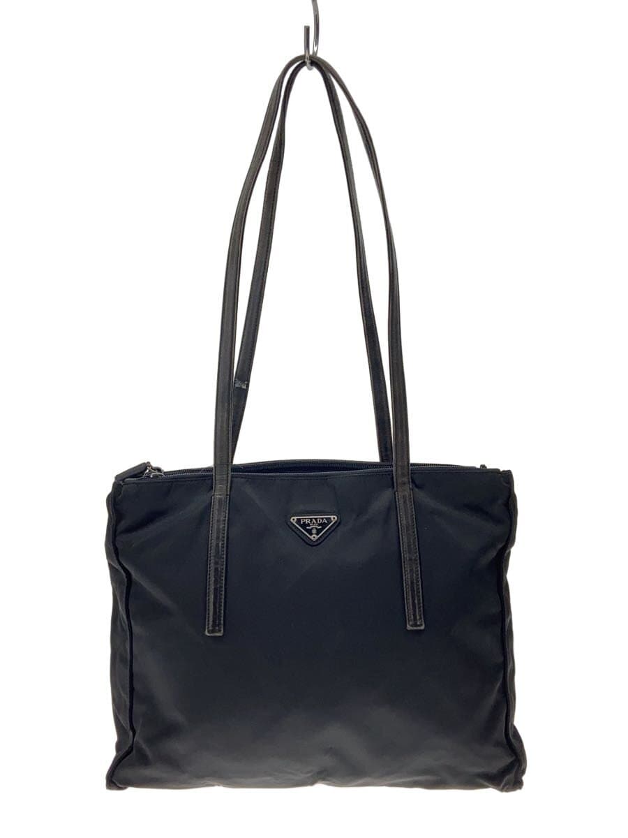PRADA Tote Bag Nylon BLK Solid B6243