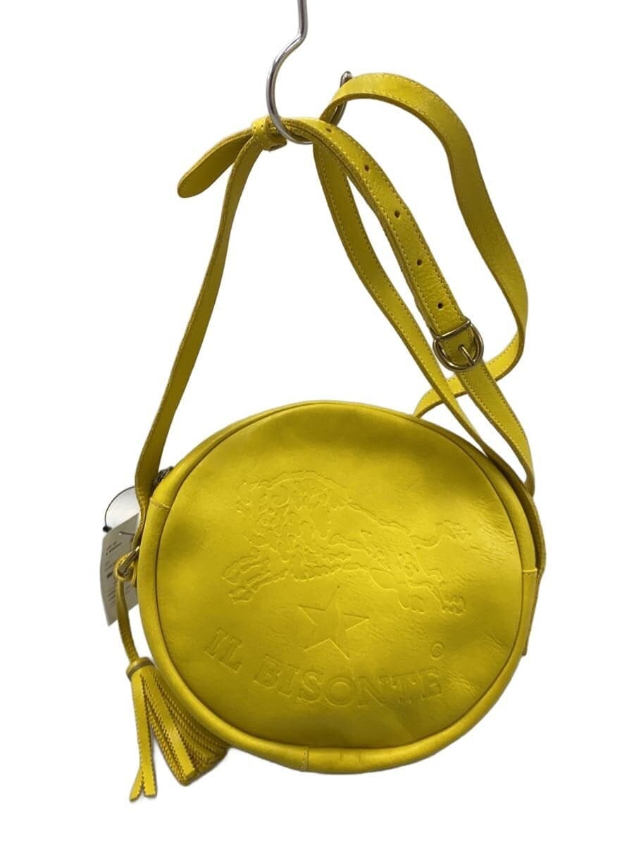 IL BISONTE Round Shoulder Bag Leather YLW