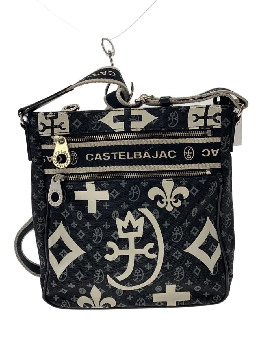 CASTELBAJAC Shoulder Bag Canvas BLK 038111