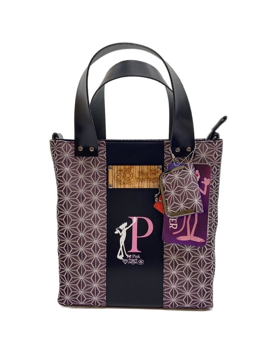 Other Brand Kuzen Pink Panther Shoulder Bag BLK All Over Pattern KU-ZEN021