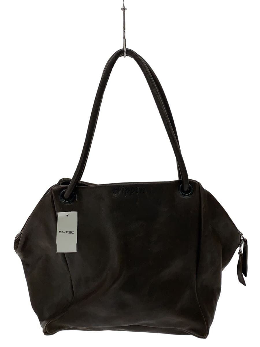trippen Tote Bag Leather BRW Solid