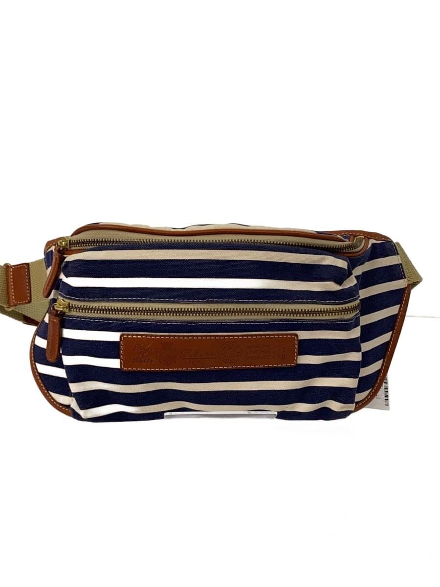 Felisi Tote Bag Canvas NVY Border Stripe