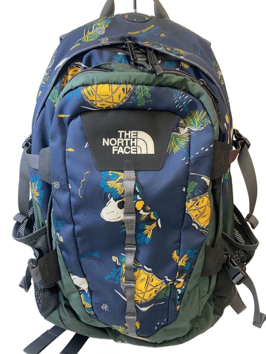 THE NORTH FACE Backpack NVY All Over Pattern NM71862