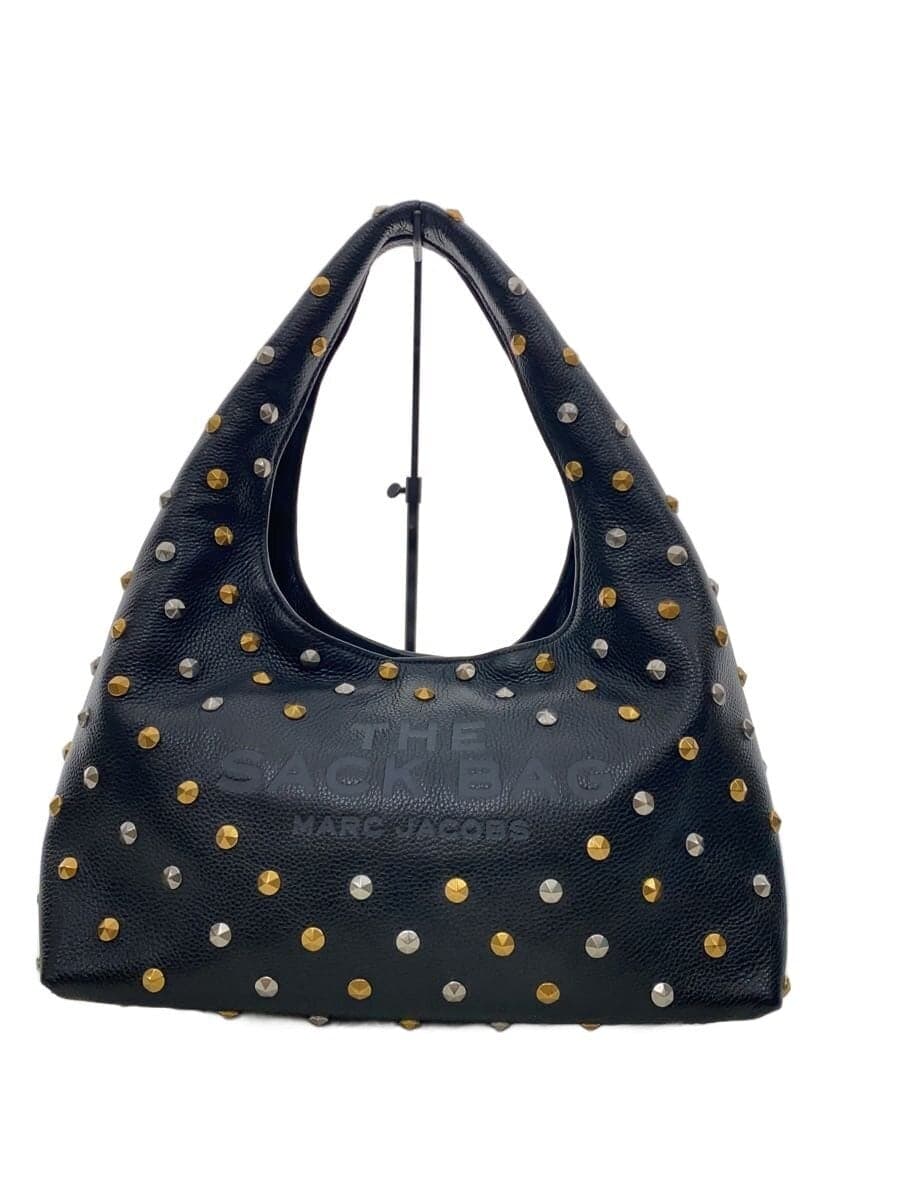 MARC JACOBS studded tote bag leather BLK 2F4HS018H04