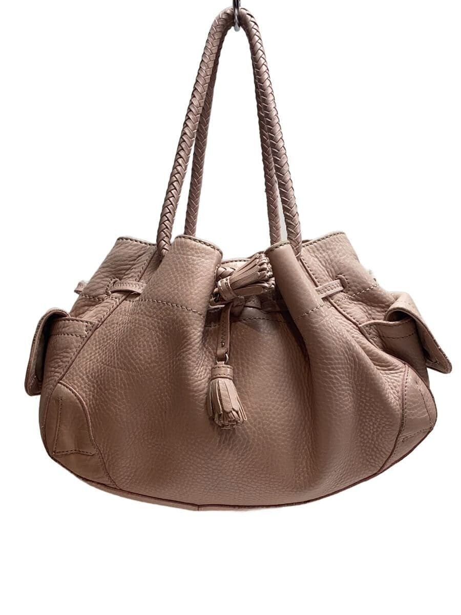 COLE HAAN Fringe Handbag Leather BEG