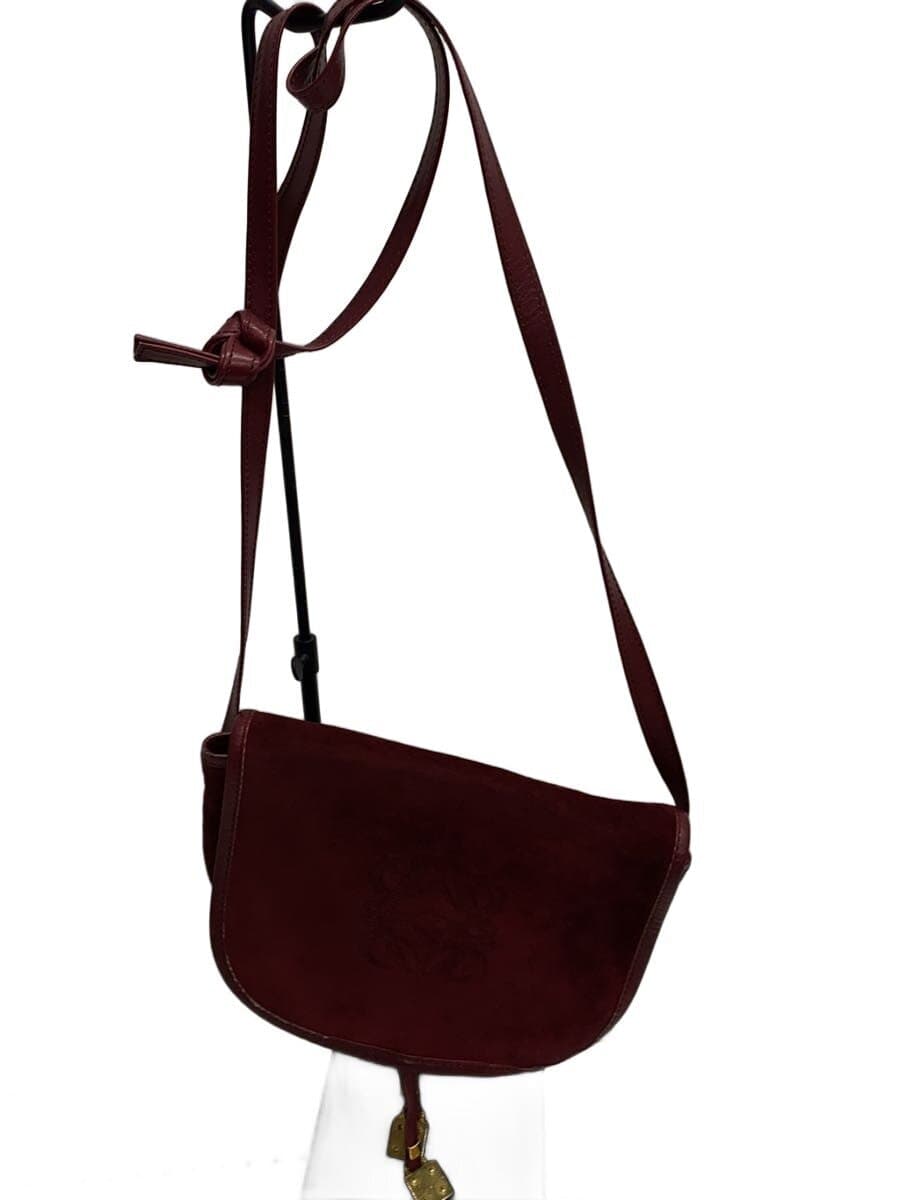 LOEWE Anagram Shoulder Bag Suede BRD