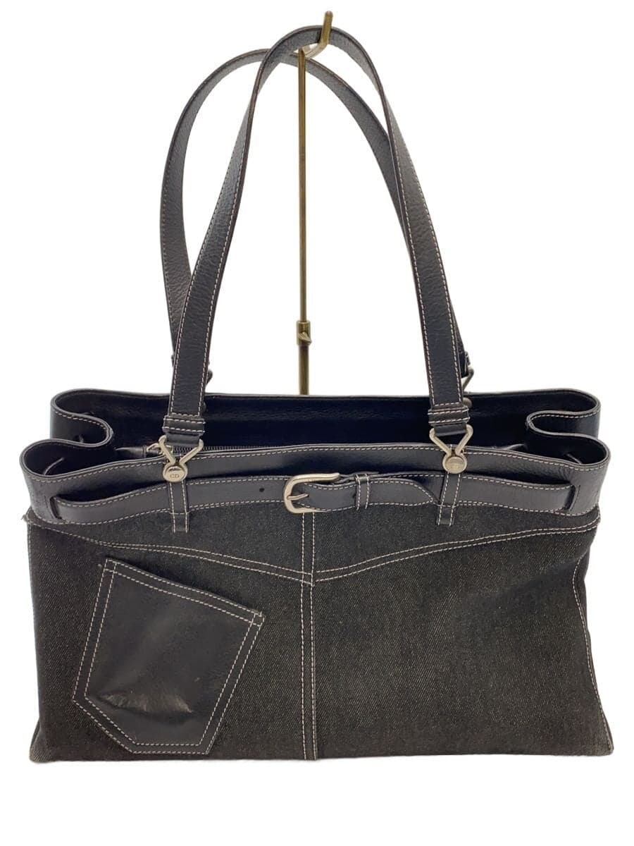 Christian Dior Tote Bag Cotton BLK BM-1001