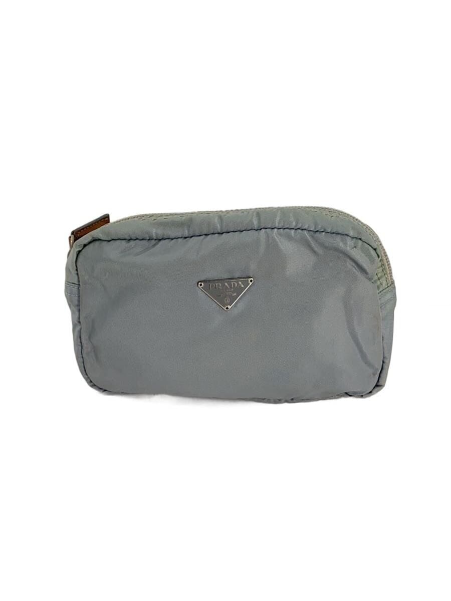 PRADA Pouch Nylon IDG Solid