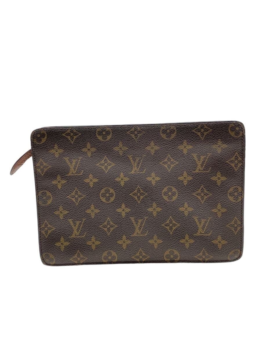 LOUIS VUITTON Pochette Homme Monogram Canvas PVC BRW M51795