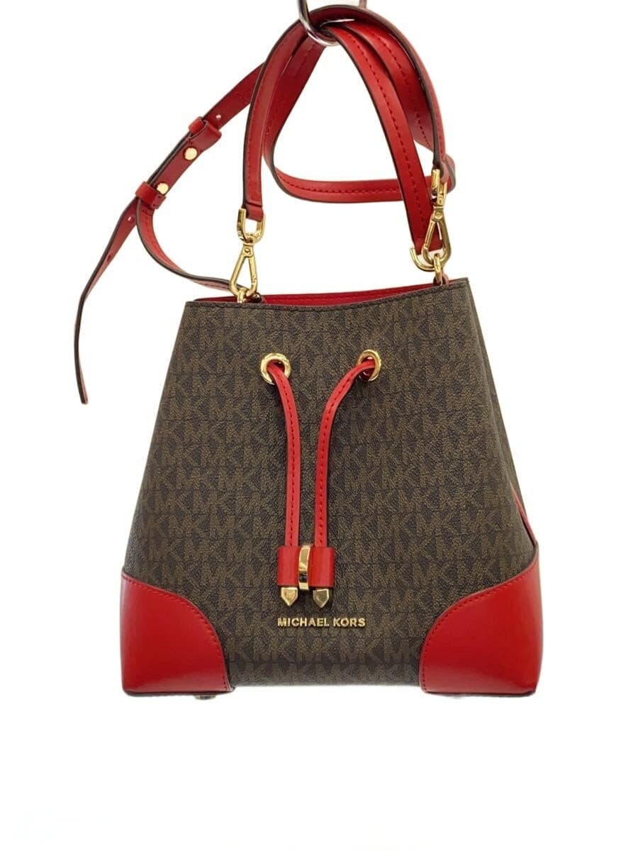 MICHAEL KORS Shoulder Bag PVC BRW All Over Pattern 30F9GZ5L1B