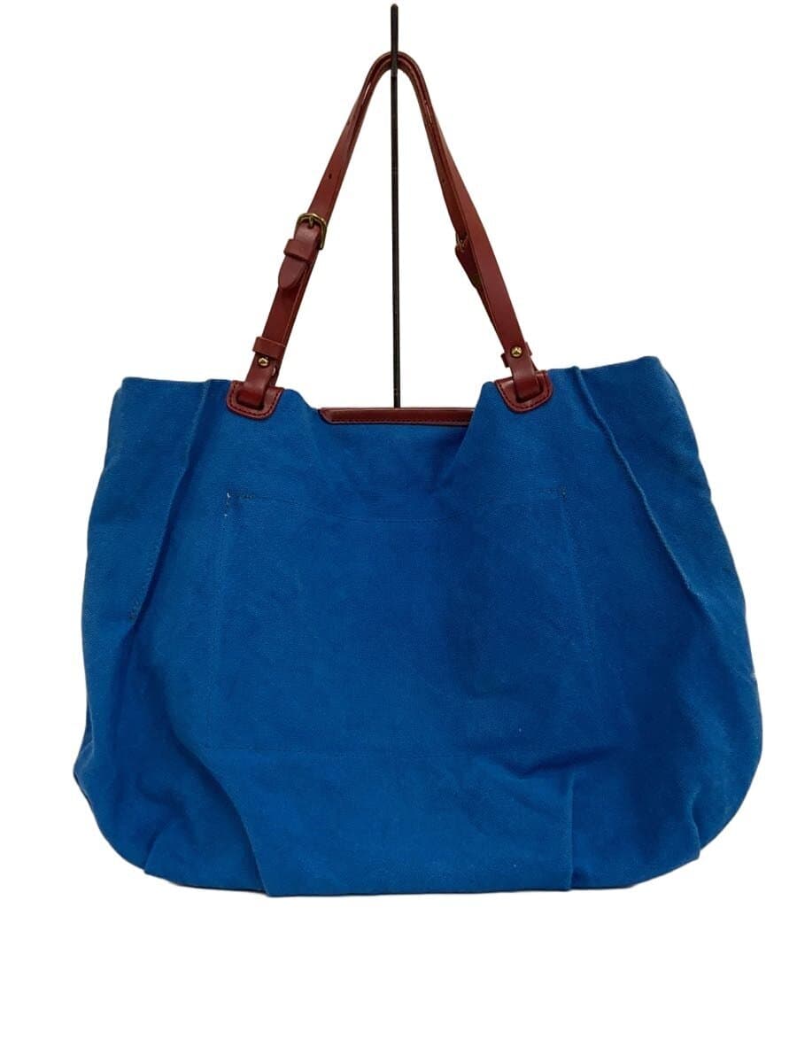 SEAGULL SHIP Tote Bag Cotton BLU Solid
