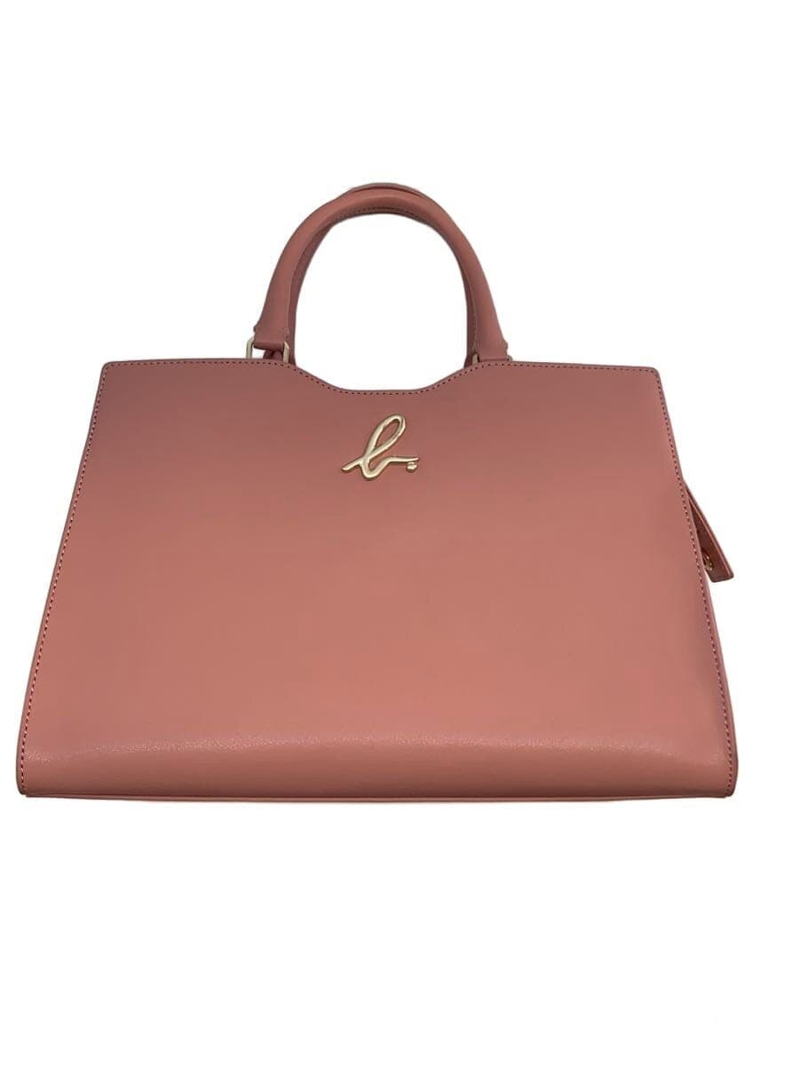agnes b VOYAGE2-Way Tote Bag Leather PNK Solid WAS31-02