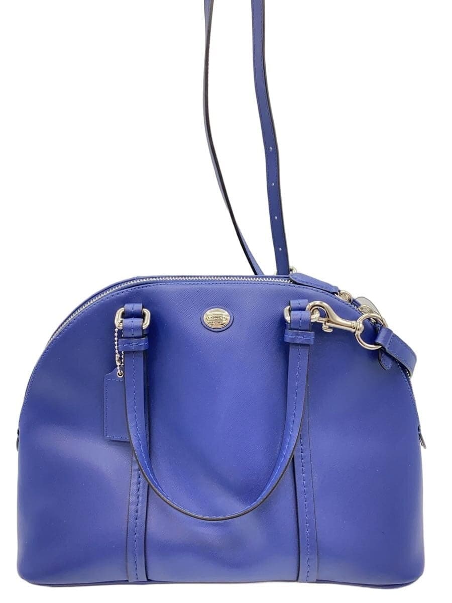 COACH Handbag_All Leather Leather BLU