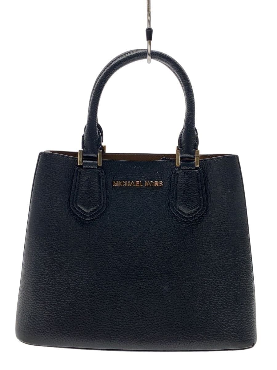 MICHAEL KORS Shoulder Bag Leather Black Solid Color