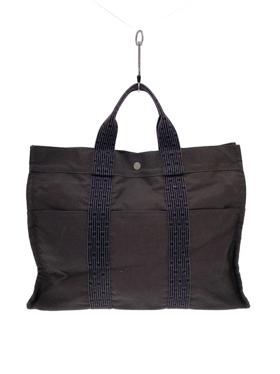 HERMES Tote Bag Canvas GRY Air Line MM