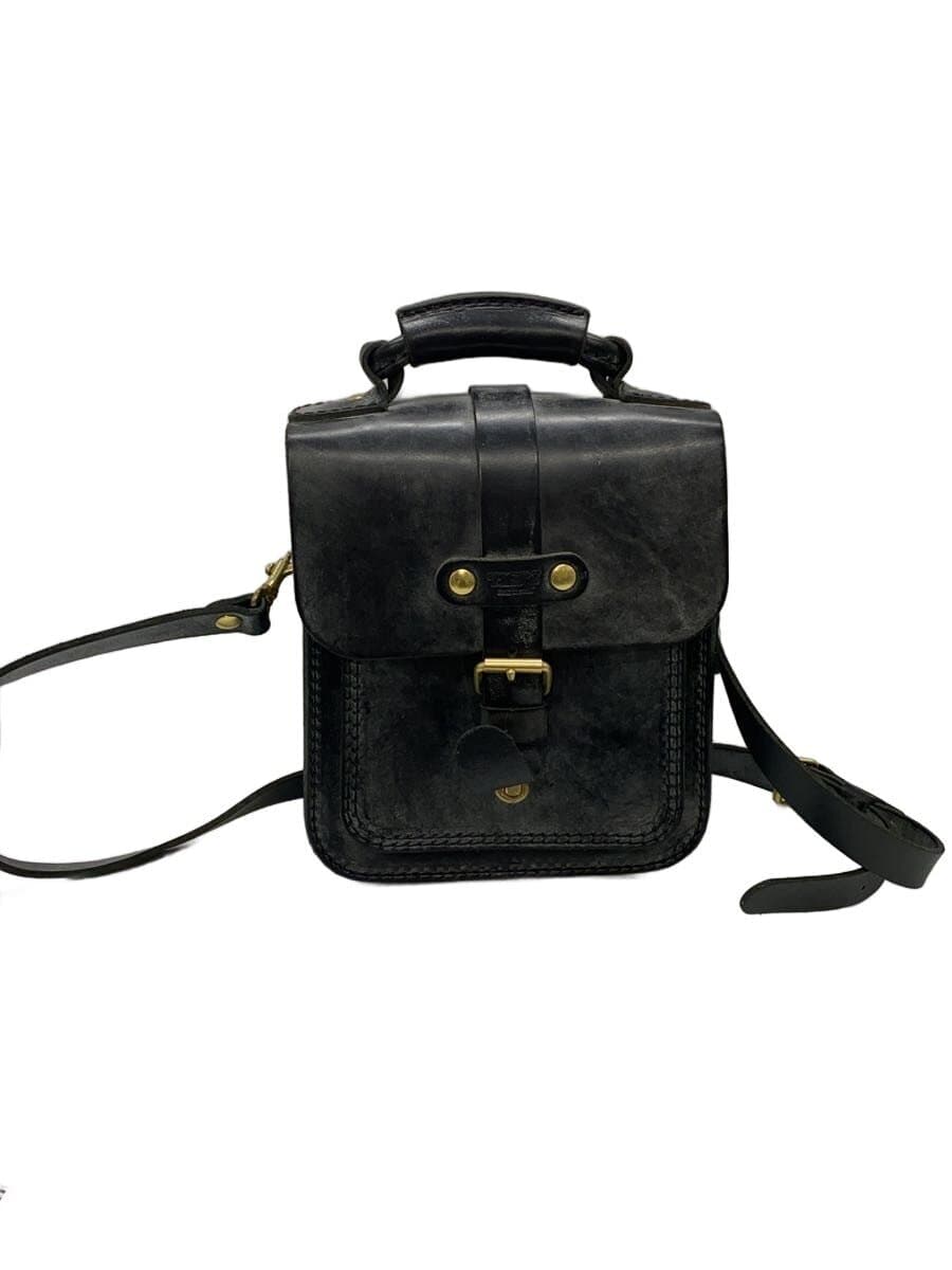 HERZ Shoulder Bag Leather BLK Solid