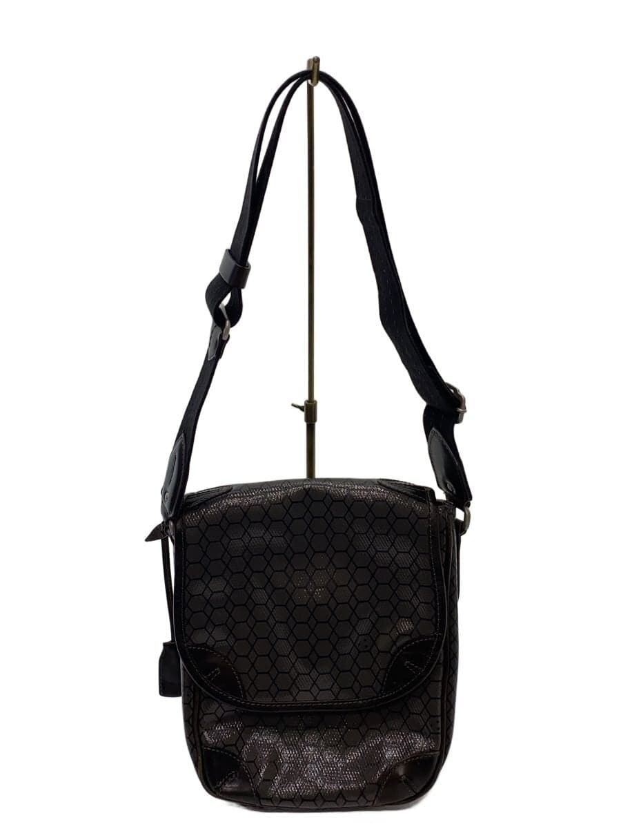 aniary shoulder bag -- GRY all-over pattern honeycomb core