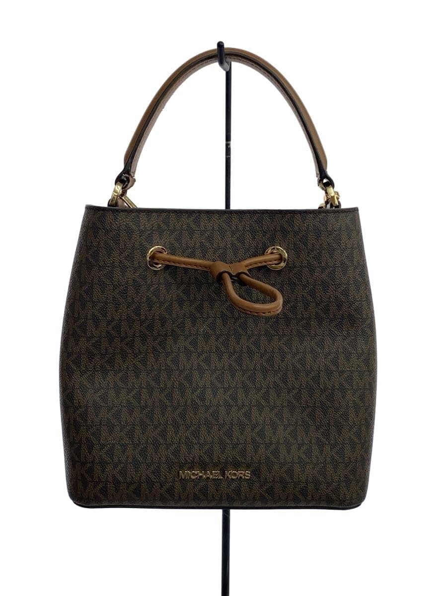 MICHAEL KORS Shoulder Bag PVC BRW All-over Pattern