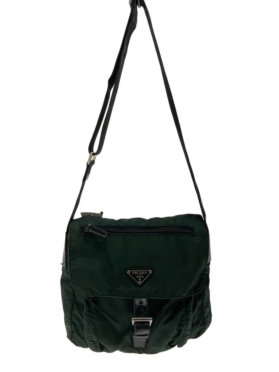PRADA shoulder bag nylon GRN