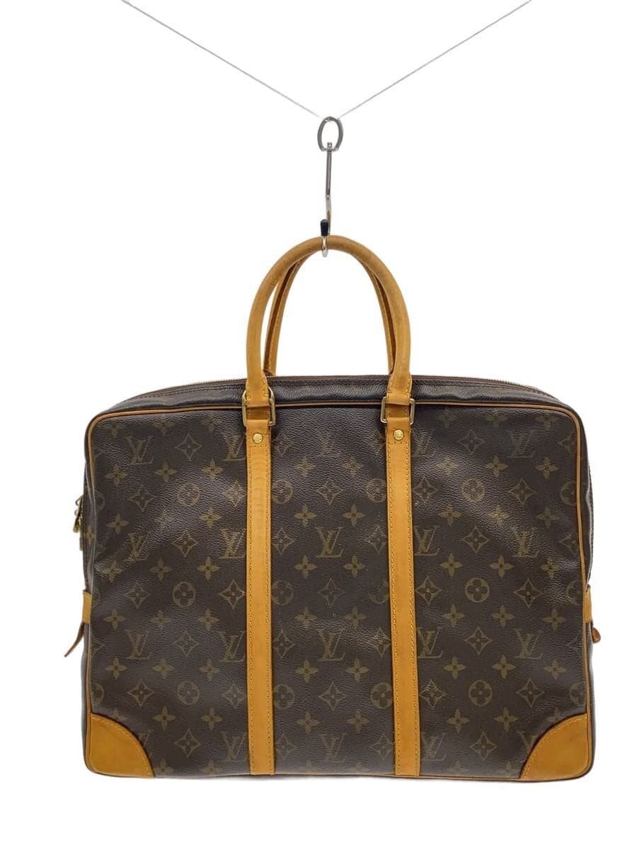 LOUIS VUITTON 2) Porte-Documents Voyage Monogram Canvas PVC BRW M40226