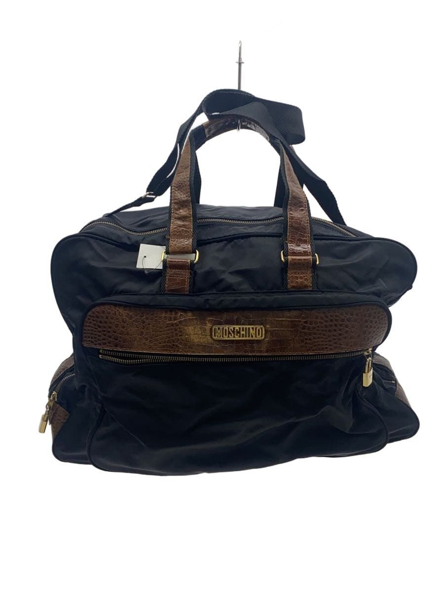 MOSCHINO Boston Bag Nylon BLK Solid