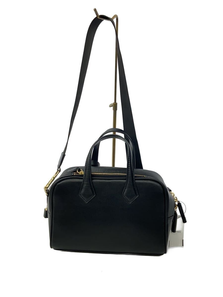 mica della valle Shoulder Bag Leather BLK